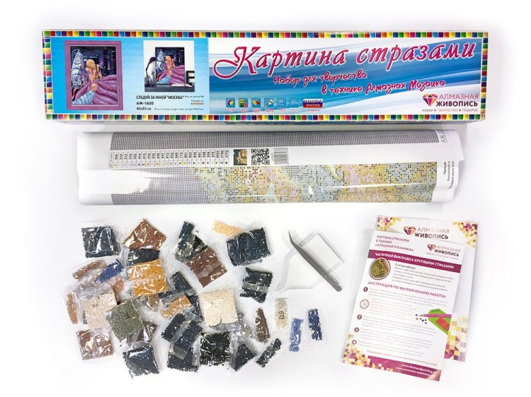 Алмазная вышивка «Следуй за мной. Москва» — картинка 3