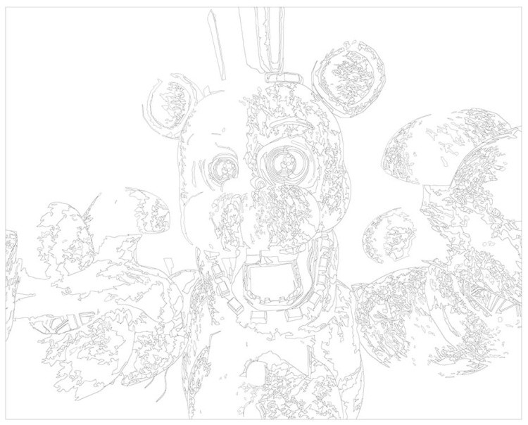 Картина по номерам «Фнаф Five nights at Freddy's Фредди» — картинка 3