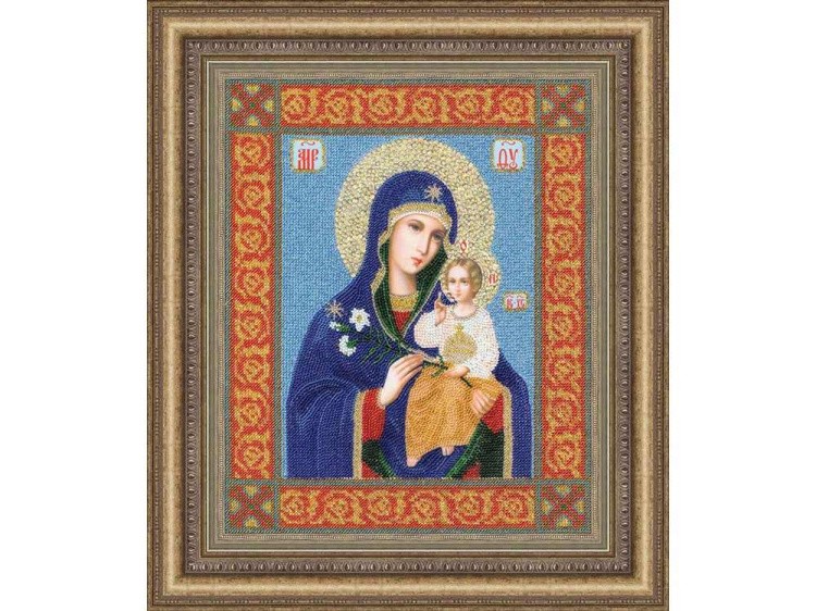 Набор вышивки бисером «Икона Божией Матери «Неувядаемый цвет»» — картинка 2