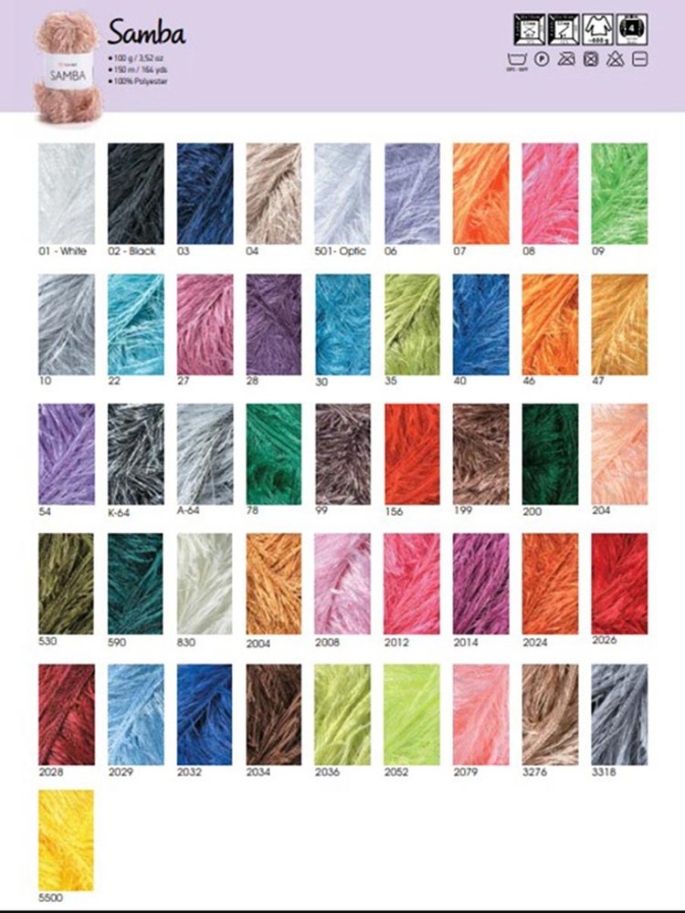Пряжа YarnArt SAMBA (ЯрнАрт Самба), (204), само, 5 шт. по 100 г — картинка 11