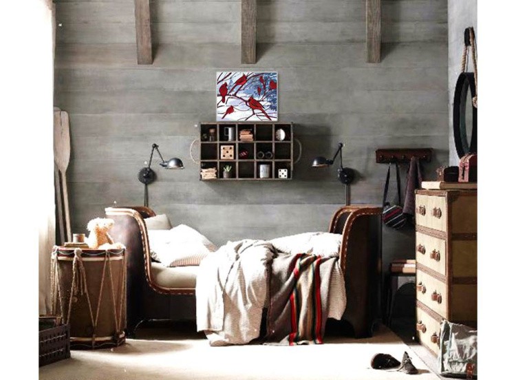 Картина по номерам «Красные кардиналы» — картинка 2