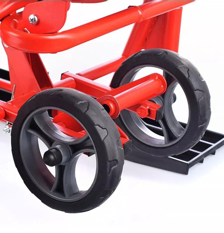 Снегокат детский 507 TWINS BABY Wheel со спинкой для двоих — картинка 9