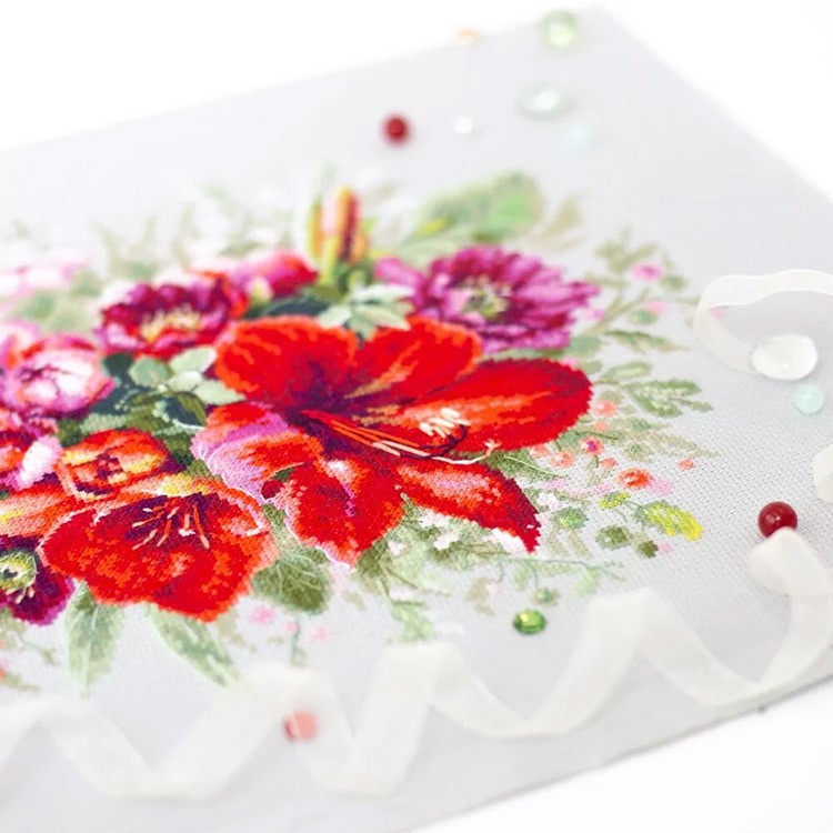 Набор для вышивания «Букет с амариллисом» — картинка 6