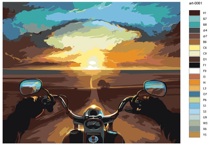 Картина по номерам «Король дороги» — картинка 2