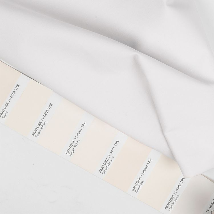 Ткань ТиСи поплин стрейч, 5 м x 150 см, 110 г/м², цвет: белый, TBY — картинка 4