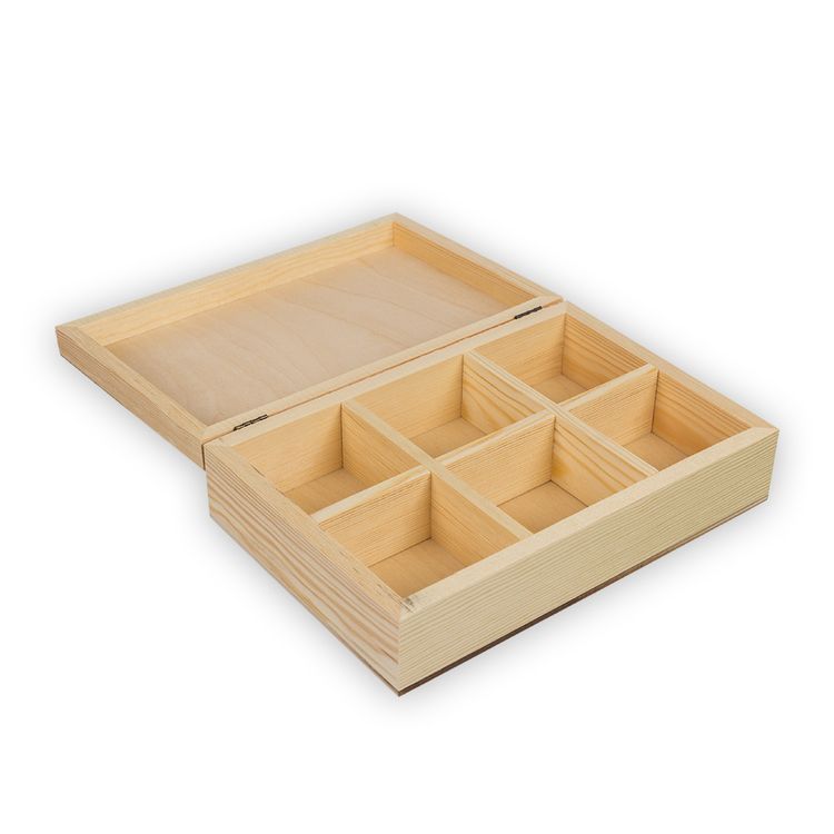 Заготовка для декорирования Mr. Carving «Шкатулка с 6 ячейками» — картинка 2