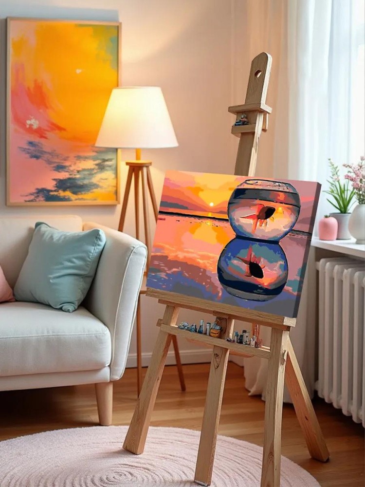 Картина по номерам «Рыбка в аквариуме» — картинка 10