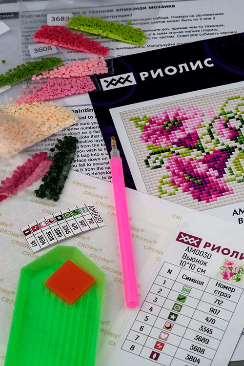 Алмазная вышивка «Вьюнок» — картинка 3