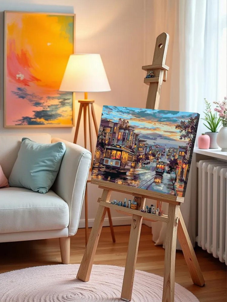 Картина по номерам «Трамваи» — картинка 10