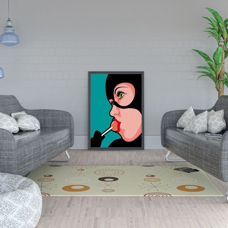 Картина по номерам «Девушка с чупа-чупсом» — картинка 4