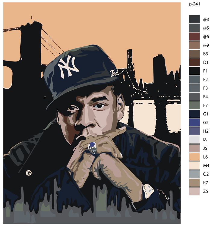Картина по номерам «Jay-Z» — картинка 2