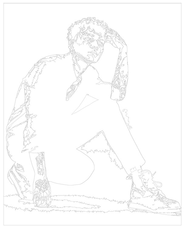 Картина по номерам «Три дня дождя: Глеб Викторов монохром 4» — картинка 3