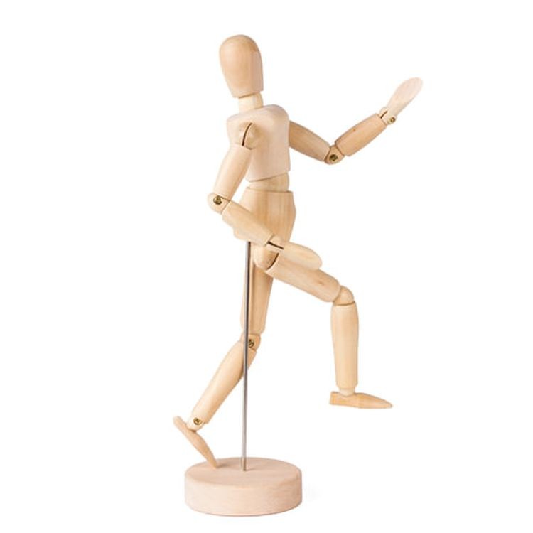 Манекен человека художественный женский, дерево, высота 20 см, BRAUBERG ART CLASSIC — картинка 4