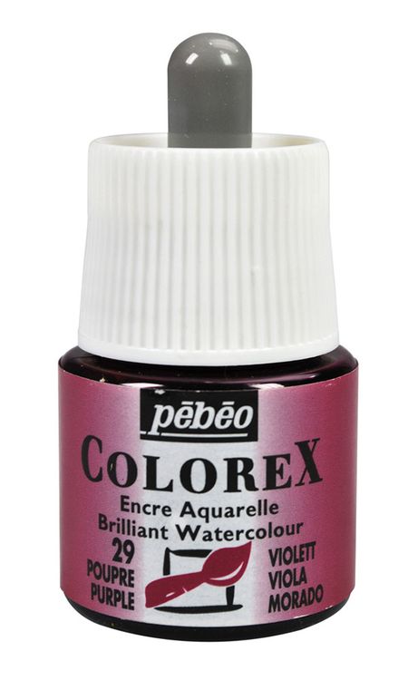 Акварельные чернила Pebeo Colorex (пурпурный), 45 мл