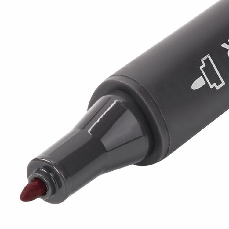 Маркер для скетчинга двусторонний 1 мм - 6 мм BRAUBERG ART CLASSIC, цвет: ярко-красный — картинка 4