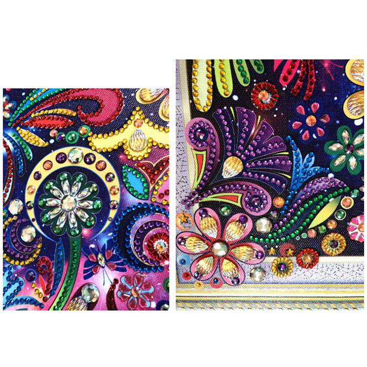 Алмазная вышивка 5D «Бабочка-многоцветница» — картинка 4