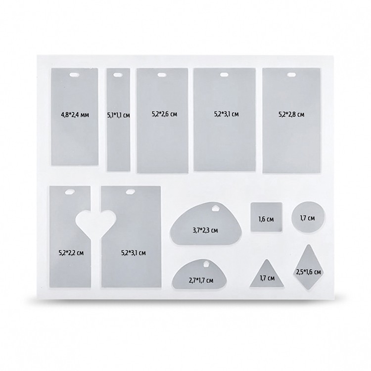 Силиконовый молд для кулонов, 12х14 см — картинка 2