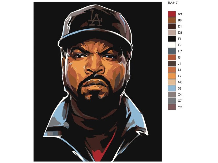 Картина по номерам «Звезда хип-хопа» — картинка 2