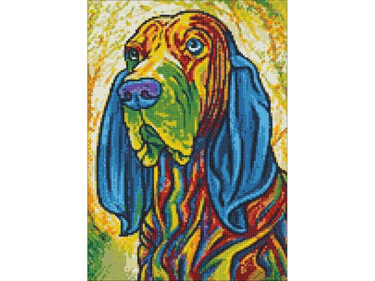 Алмазная вышивка «Бассет хаунд» — картинка 3