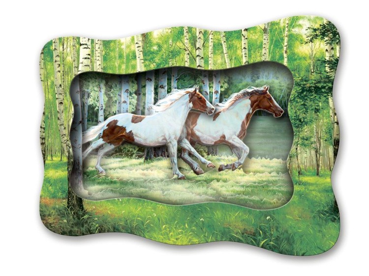 Объемная картина «Дикие скакуны» — картинка 3