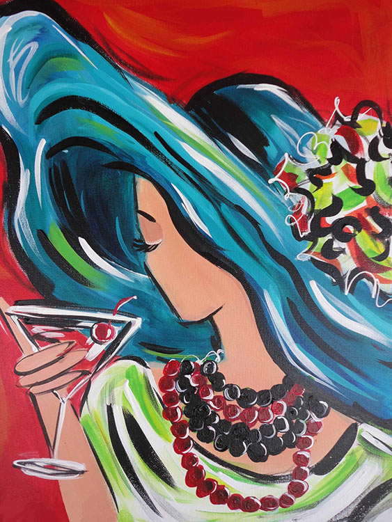 Алмазная вышивка «Таинственная незнакомка» — картинка 2