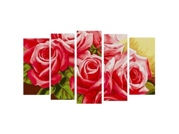 Набор для вышивки бисером «Полиптих «Розы»