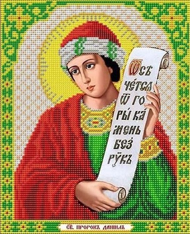 Рисунок на ткани «Святой Даниил»