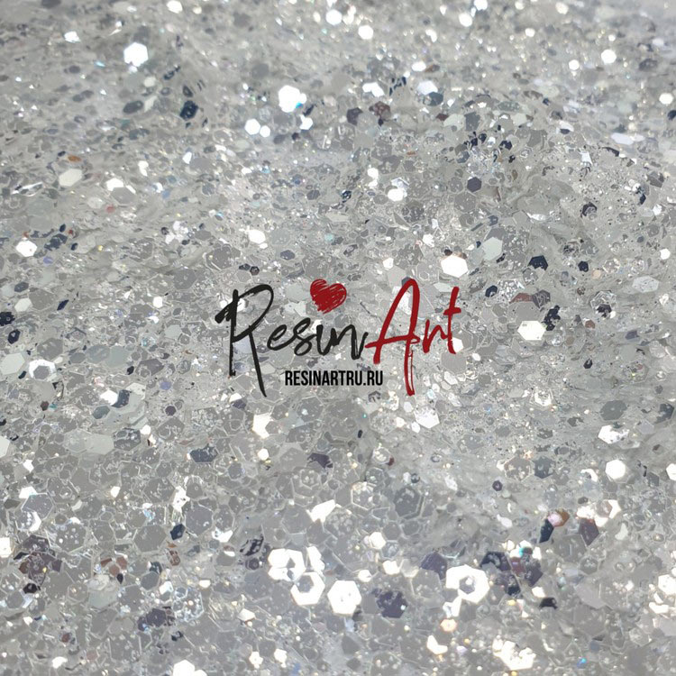 Глиттер ResinArt Зеркальный (шестигранник) — картинка 2