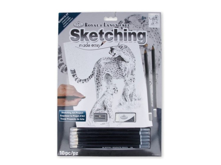 Набор для скетчинга «Леопарды» — картинка 2