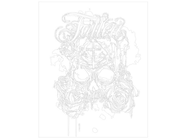 Картина по номерам «Калавера и розы» — картинка 3