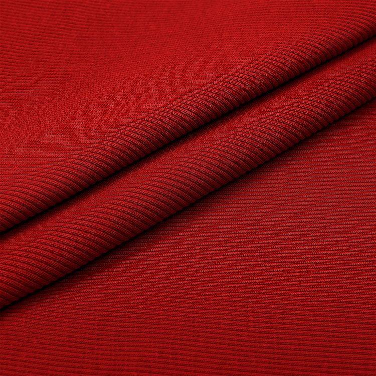 Ткань трикотаж Кашкорсе с лайкрой, 3 м x 120 см, 350 г/м², цвет: красный, TBY — картинка 3