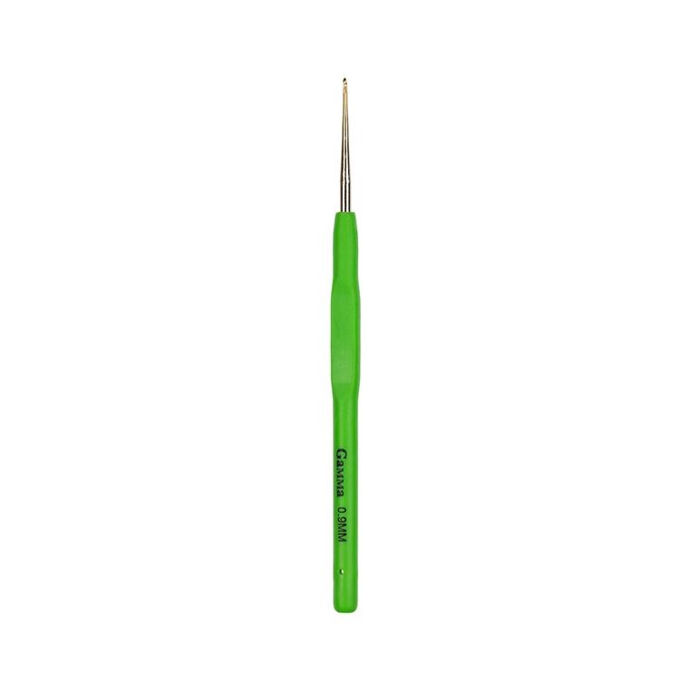 Крючок с прорезиненной ручкой, сталь, 0,9 мм, 13 см, Gamma