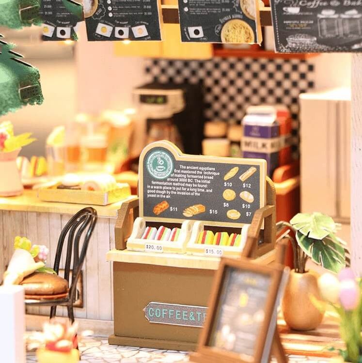 Сборная модель Румбокс. Миниатюрная Кофейня «Coffee Time» — картинка 4