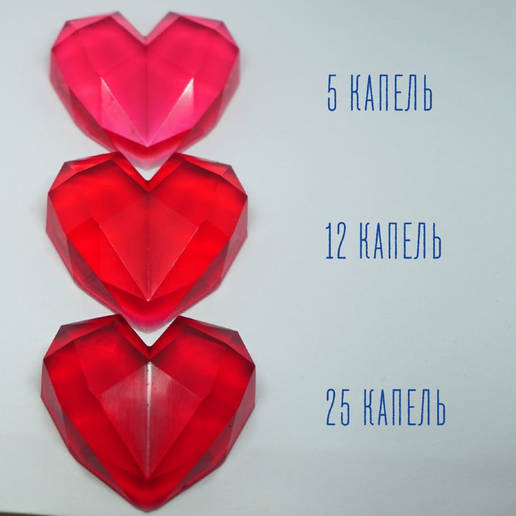 Прозрачный тонер для эпоксидной смолы красный, 10мл — картинка 2