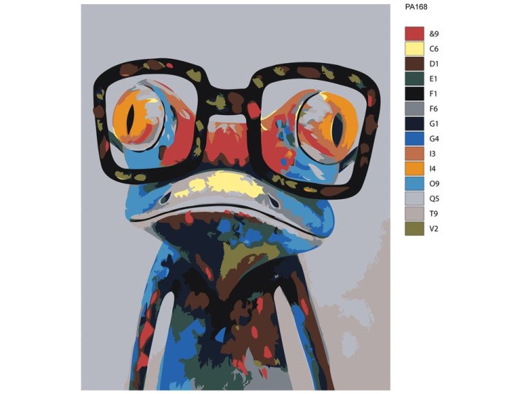 Картина по номерам «Лягушонок в очках» — картинка 2