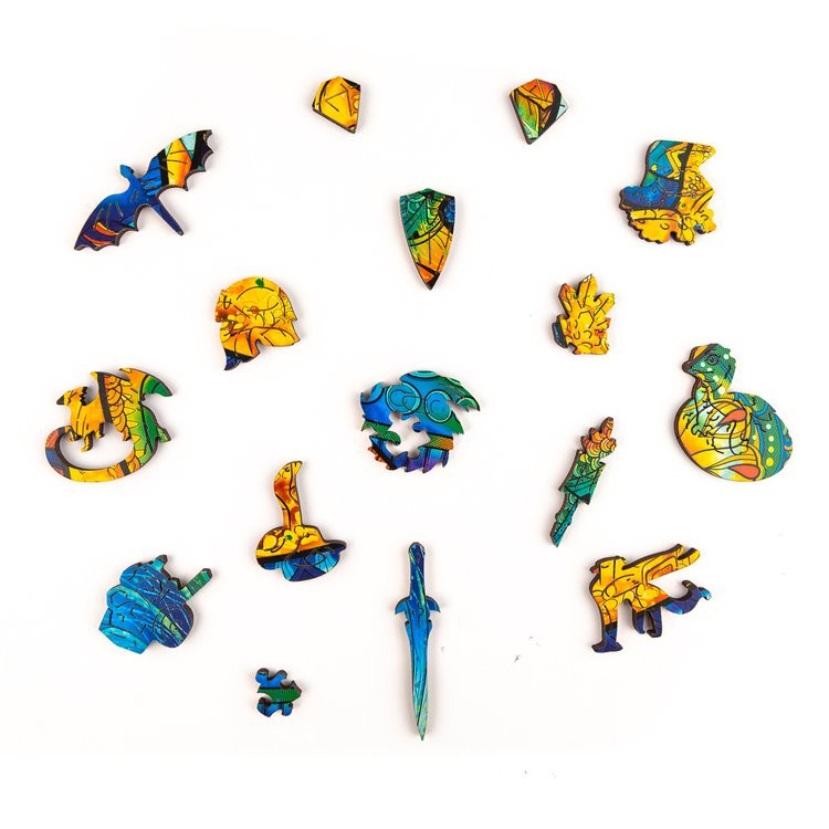 Деревянный пазл Unidragon «Оберегающий Дракон», размер King Size (А3) — картинка 8