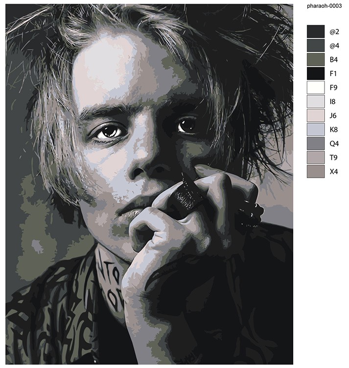 Картина по номерам «Рэпер Pharaoh Фараон 3» — картинка 2