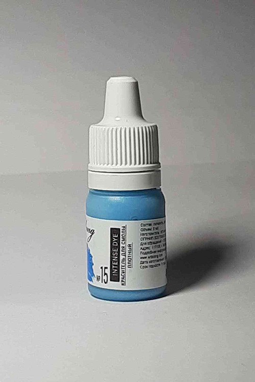 Краситель для смолы №Т-15, лазурный плотный, 5 мл, Art Blong — картинка 2