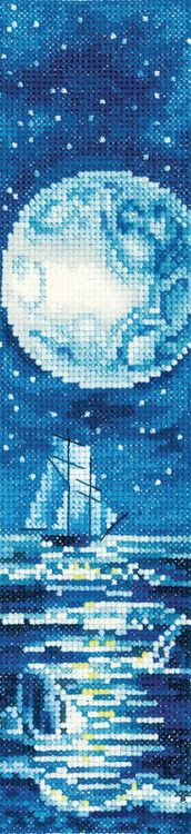 Набор для вышивания «Закладки. Голубая луна»