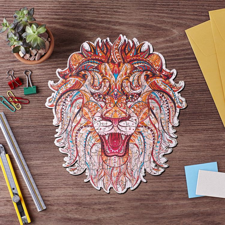 Деревянные пазлы Артвентура «Бенгальский лев» — картинка 2