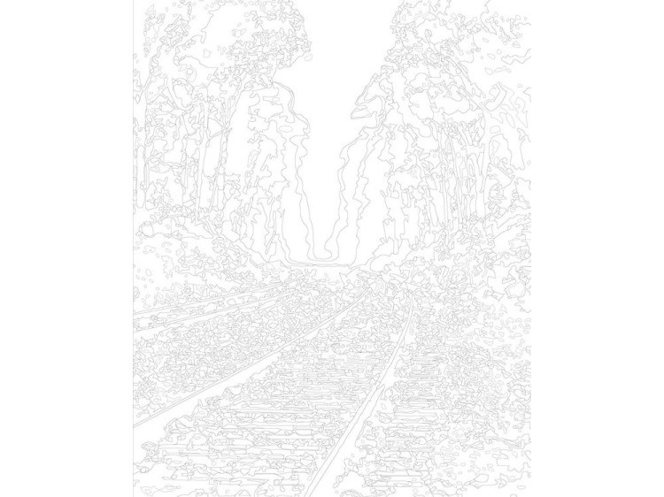 Картина по номерам «Железная дорога осенью» — картинка 3