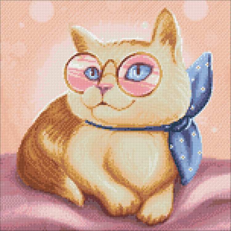 Алмазная вышивка «Пушистая кошечка» — картинка 2