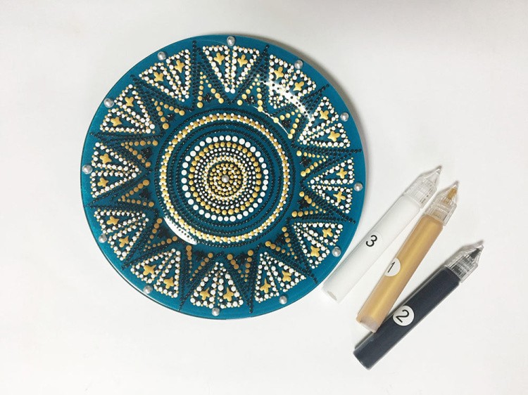 Набор для точечной росписи «Blue Plate» — картинка 5