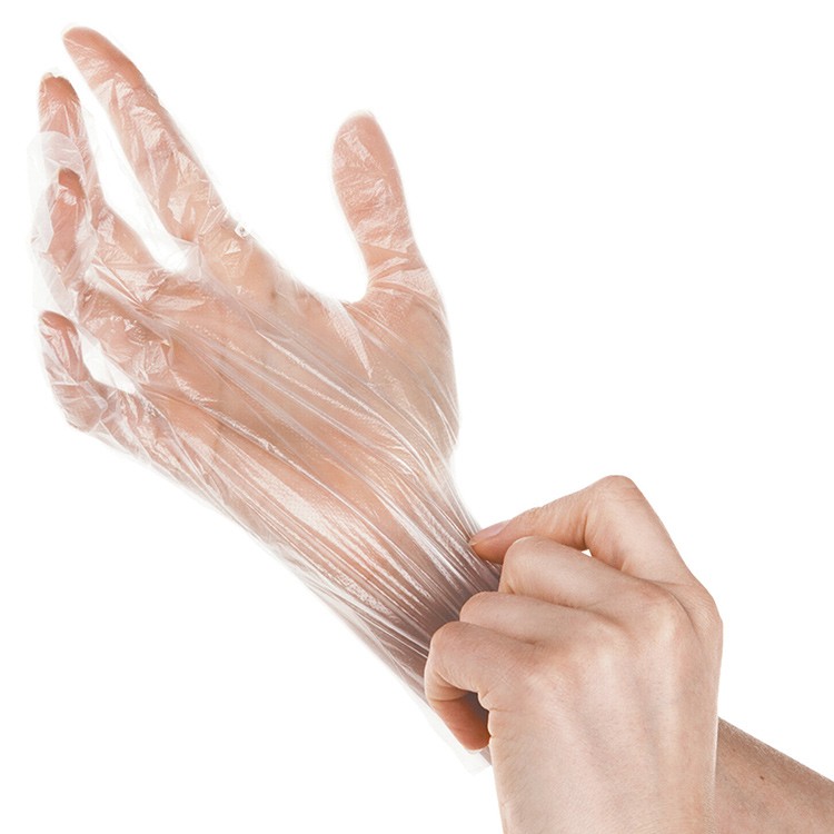 Перчатки полиэтиленовые плотные 25 пар (50 шт.) размер M (средний) — картинка 2
