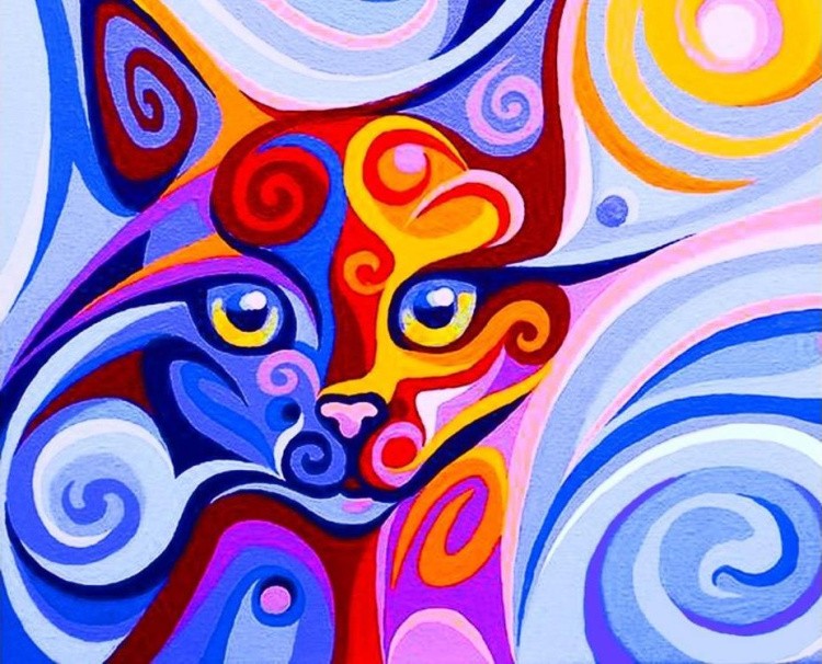 Алмазная вышивка «Сказочная кошка» — картинка 2