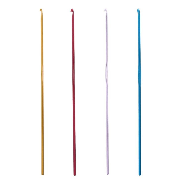 Крючок для вязания розовый, металл, 2,5 мм, 15 см, Gamma — картинка 3