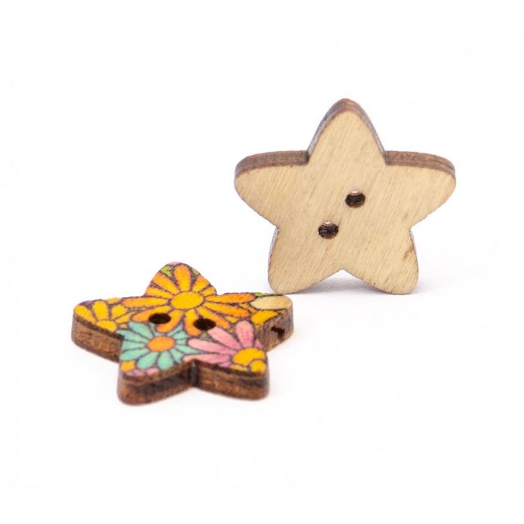 Пуговицы декоративные «Звезды», 50 шт., 1,8 см, цветные — картинка 3