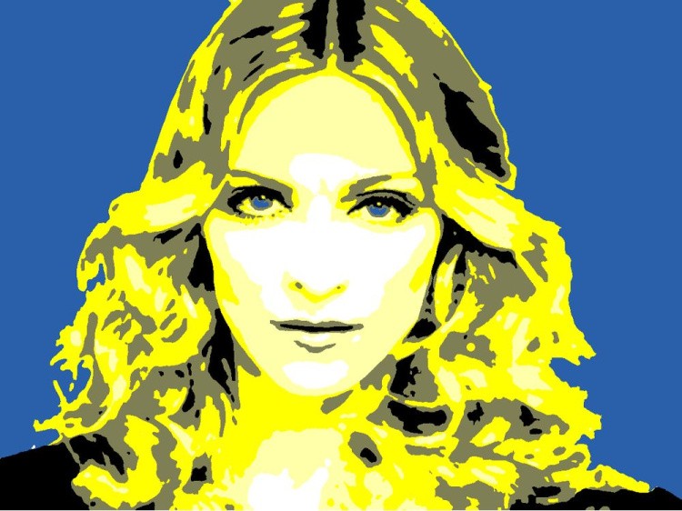 Картина цветным песком «Мадонна»