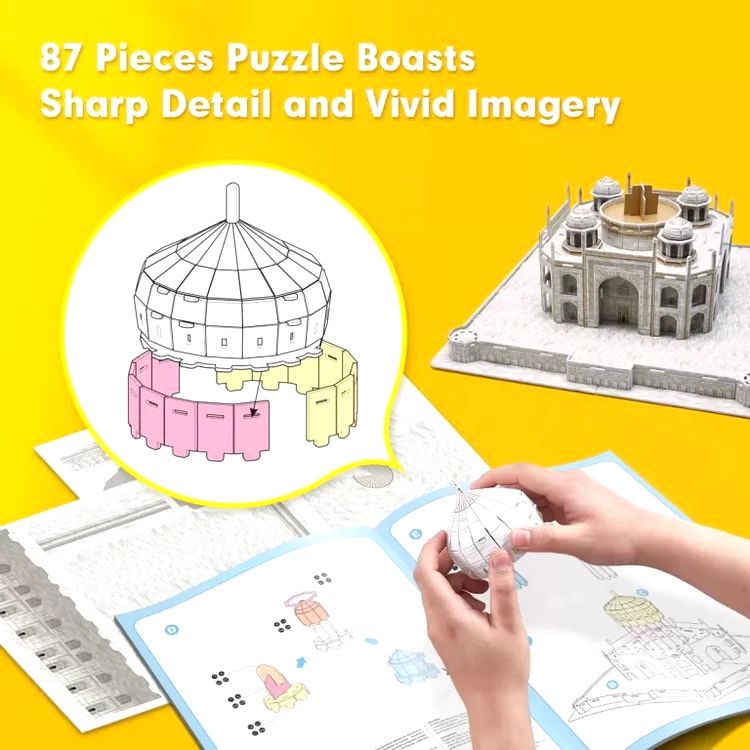 3D пазл CubicFun «National Geographic. Тадж-Махал» — картинка 7