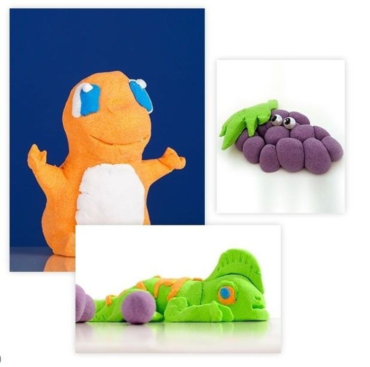 Кинетический пластилин Лепа «Zephyr» оранжевый (0,150 кг в банке) — картинка 3